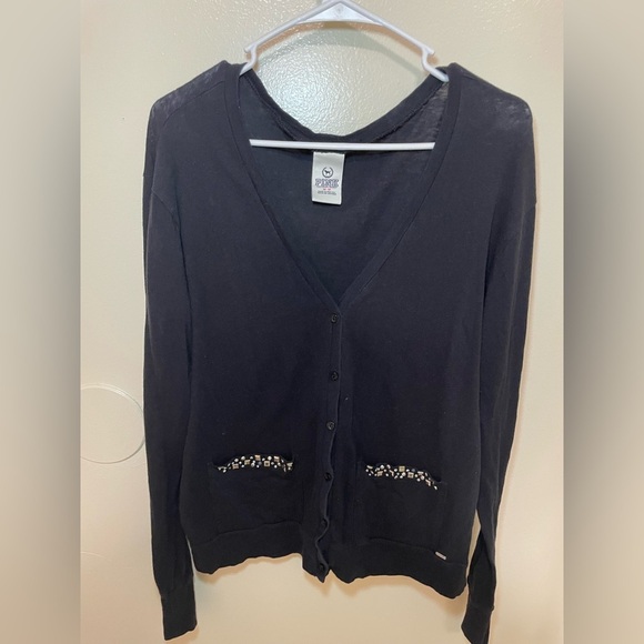 ✨2 For $6 Y2K PINK Studded Sweater Size M #C1 - Picture 1 of 10